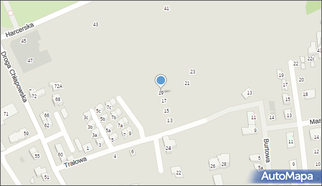 Władysławowo, Trałowa, 19, mapa Władysławowo