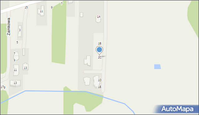 Wojcieszyn, Trakt Królewski, 1C, mapa Wojcieszyn