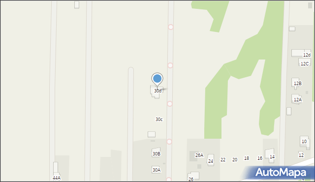 Wojcieszyn, Trakt Królewski, 30d, mapa Wojcieszyn