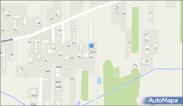 Wojcieszyn, Trakt Królewski, 31, mapa Wojcieszyn