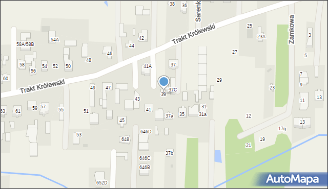 Wojcieszyn, Trakt Królewski, 39, mapa Wojcieszyn