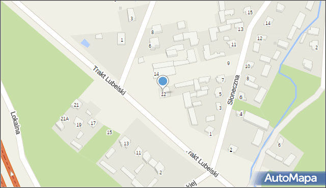 Wola Ducka, Trakt Lubelski, 12, mapa Wola Ducka