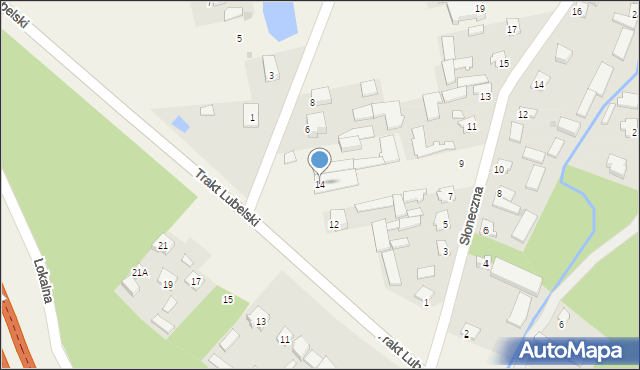 Wola Ducka, Trakt Lubelski, 14, mapa Wola Ducka