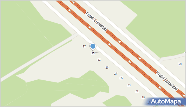 Wola Karczewska, Trakt Lubelski, 35, mapa Wola Karczewska
