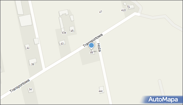 Wola Krakowiańska, Transportowa, 44, mapa Wola Krakowiańska