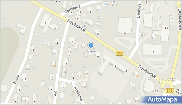Wołów, Trzebnicka, 10, mapa Wołów