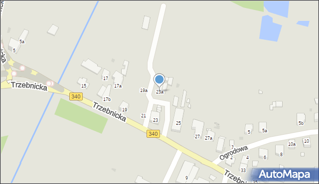 Wołów, Trzebnicka, 23a, mapa Wołów