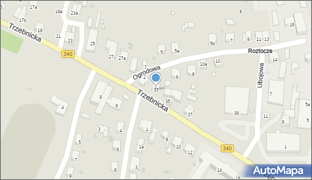 Wołów, Trzebnicka, 33, mapa Wołów