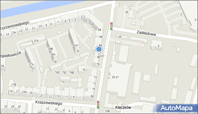 Wrocław, Trzebnicka, 80, mapa Wrocławia