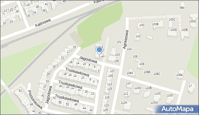 Wrocław, Truskawkowa, 9, mapa Wrocławia