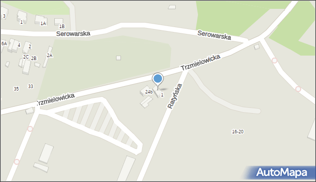 Wrocław, Trzmielowicka, 24, mapa Wrocławia