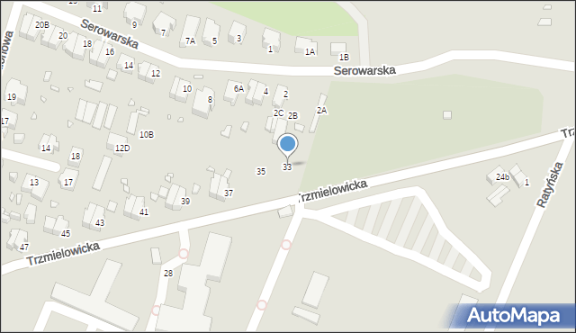 Wrocław, Trzmielowicka, 33, mapa Wrocławia