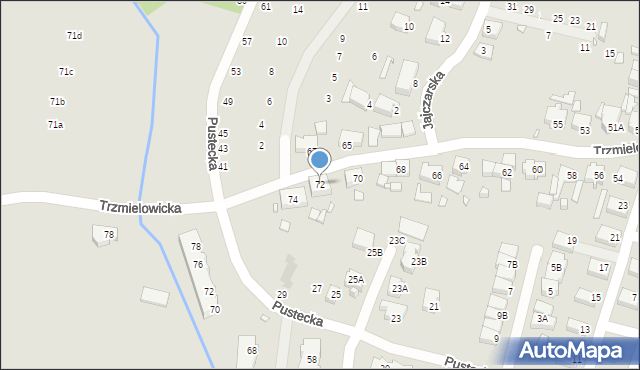Wrocław, Trzmielowicka, 72, mapa Wrocławia