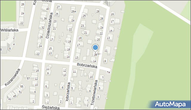 Wrocław, Trzebowiańska, 16, mapa Wrocławia