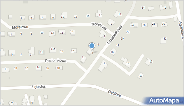 Ząbkowice Śląskie, Truskawkowa, 3, mapa Ząbkowice Śląskie