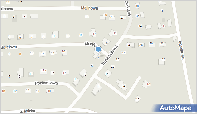 Ząbkowice Śląskie, Truskawkowa, 7, mapa Ząbkowice Śląskie