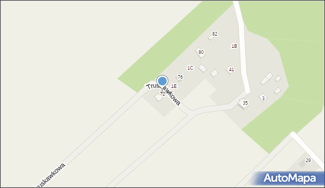 Żabokliki-Kolonia, Truskawkowa, 72, mapa Żabokliki-Kolonia