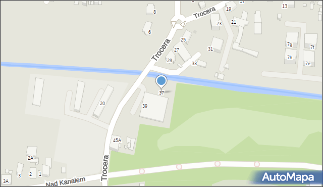 Zabrze, Trocera Dionizego, 37, mapa Zabrza
