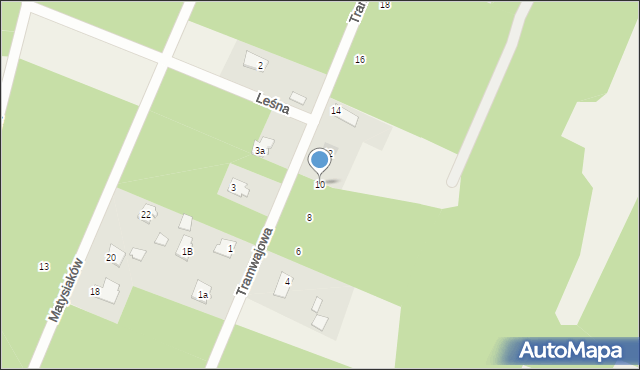 Zagościniec, Tramwajowa, 10, mapa Zagościniec