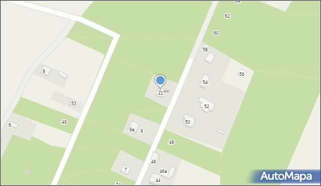 Zagościniec, Tramwajowa, 11, mapa Zagościniec