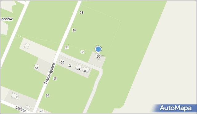 Zagościniec, Tramwajowa, 30, mapa Zagościniec