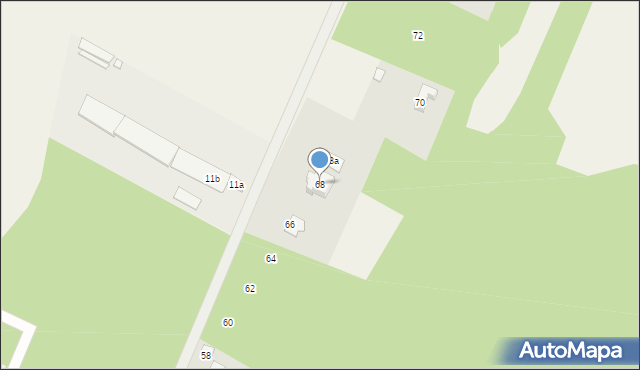 Zagościniec, Tramwajowa, 68, mapa Zagościniec