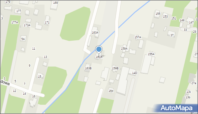 Zakręt, Trakt Brzeski, 161A, mapa Zakręt