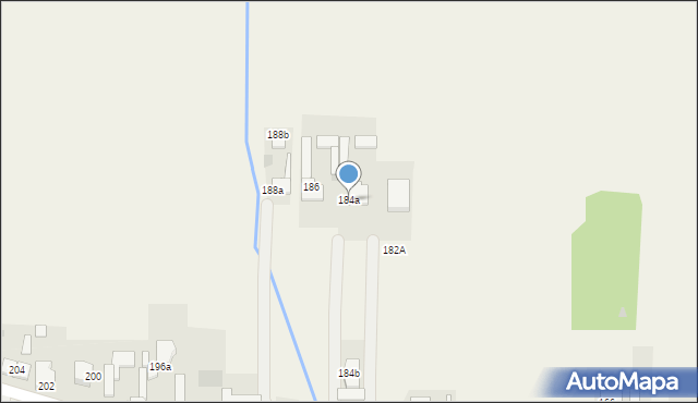 Zalesie, Trakt Królewski, 184a, mapa Zalesie