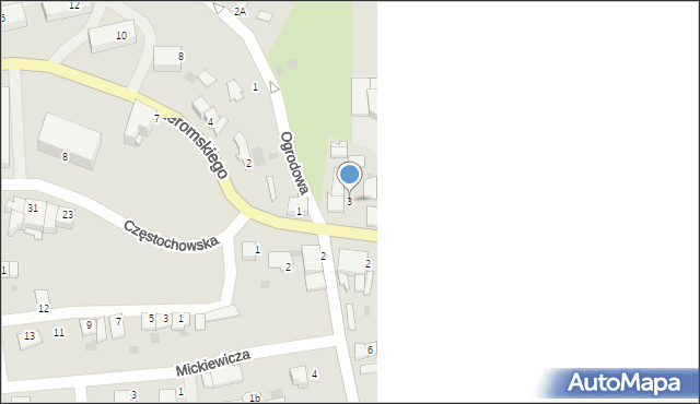 Zalewo, Traugutta Romualda, gen., 3, mapa Zalewo