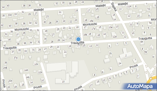 Zamość, Traugutta Romualda, gen., 17, mapa Zamościa