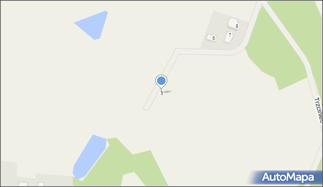 Zamość, Trzciniec, 3, mapa Zamościa