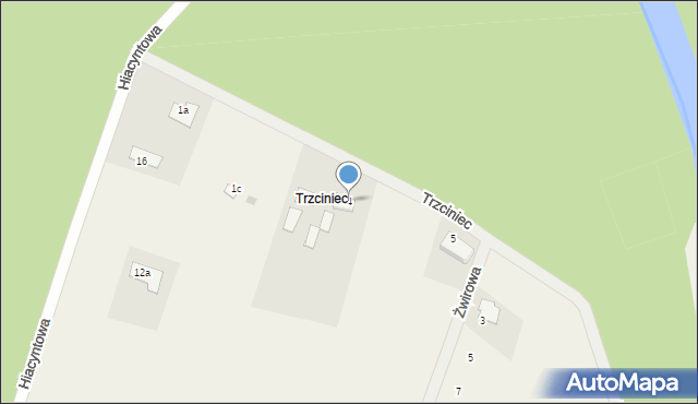 Zamość, Trzciniec, 4, mapa Zamościa