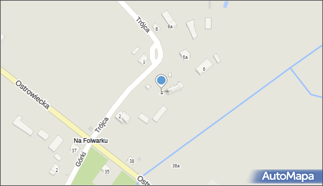 Zawichost, Trójca, 4, mapa Zawichost