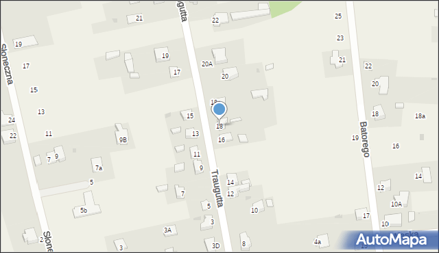 Zbrosławice, Traugutta Romualda, gen., 18, mapa Zbrosławice