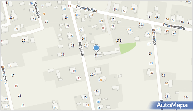 Zbrosławice, Traugutta Romualda, gen., 22, mapa Zbrosławice