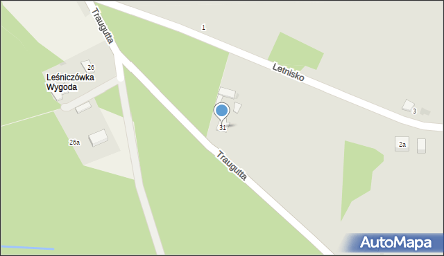 Żelechów, Traugutta Romualda, gen., 31, mapa Żelechów