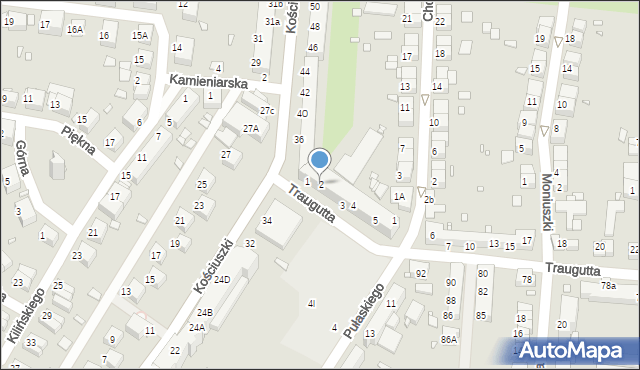 Zgorzelec, Traugutta Romualda, gen., 2, mapa Zgorzelec