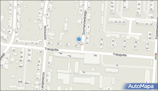 Zgorzelec, Traugutta Romualda, gen., 25, mapa Zgorzelec