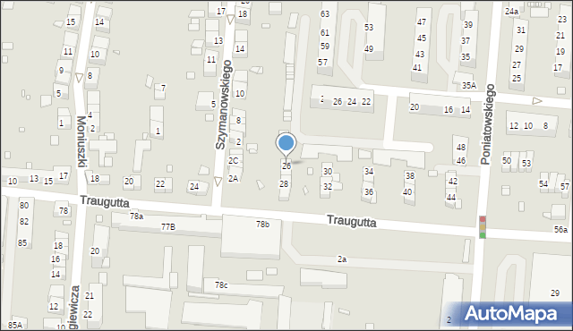 Zgorzelec, Traugutta Romualda, gen., 26, mapa Zgorzelec