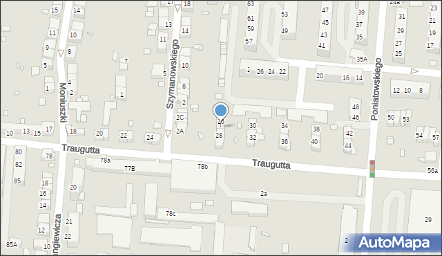 Zgorzelec, Traugutta Romualda, gen., 27, mapa Zgorzelec