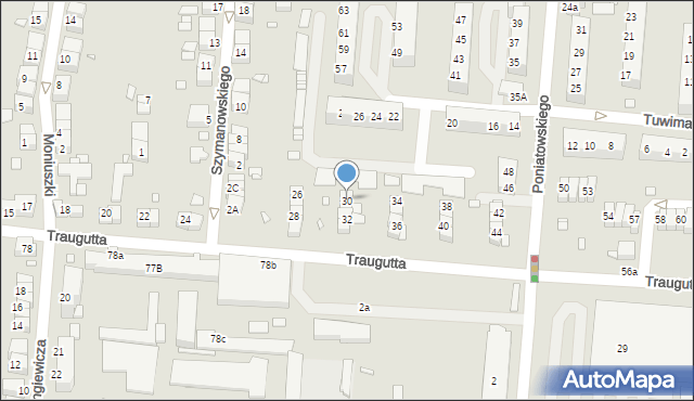 Zgorzelec, Traugutta Romualda, gen., 30, mapa Zgorzelec