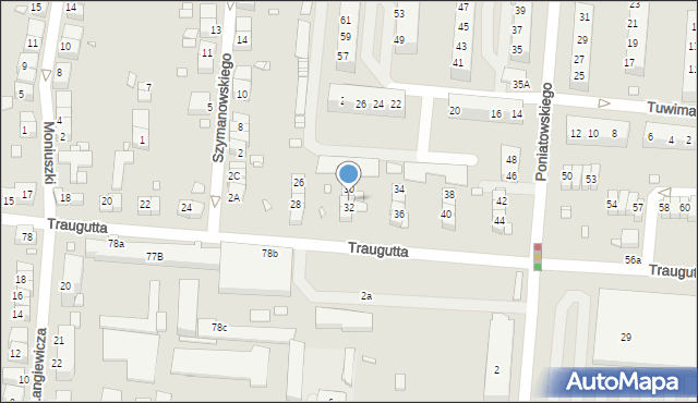 Zgorzelec, Traugutta Romualda, gen., 31, mapa Zgorzelec