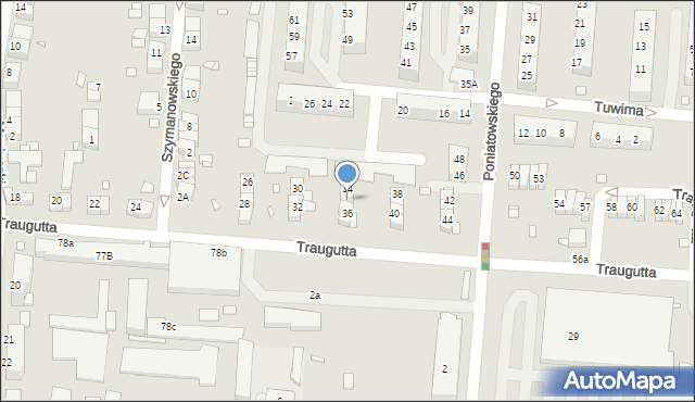 Zgorzelec, Traugutta Romualda, gen., 35, mapa Zgorzelec