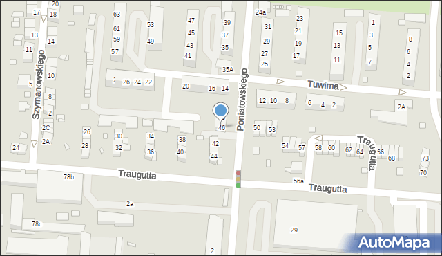 Zgorzelec, Traugutta Romualda, gen., 46, mapa Zgorzelec