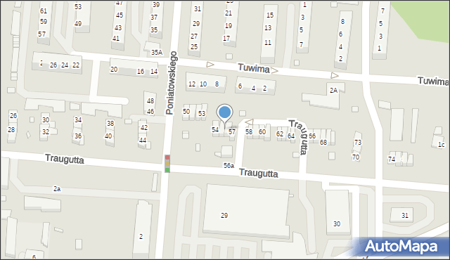 Zgorzelec, Traugutta Romualda, gen., 56, mapa Zgorzelec
