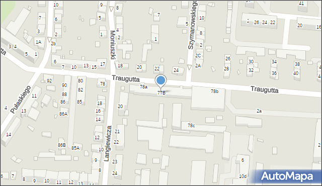 Zgorzelec, Traugutta Romualda, gen., 77B, mapa Zgorzelec
