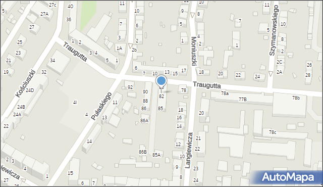 Zgorzelec, Traugutta Romualda, gen., 81, mapa Zgorzelec