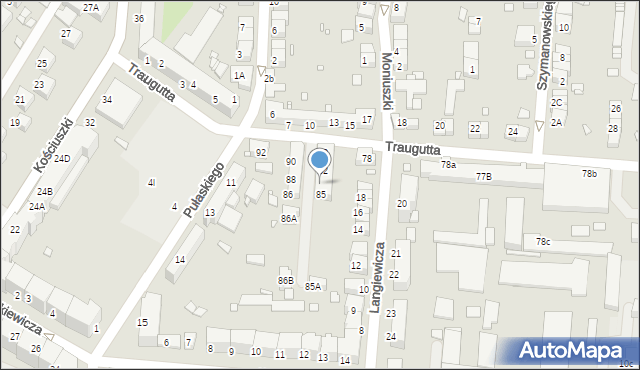 Zgorzelec, Traugutta Romualda, gen., 84, mapa Zgorzelec