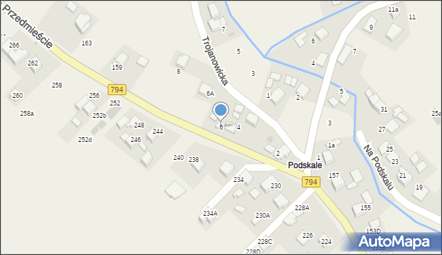 Zielonki, Trojanowicka, 6, mapa Zielonki