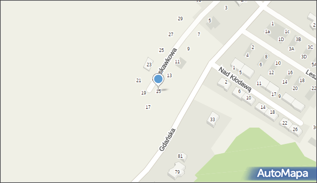 Żukczyn, Truskawkowa, 15, mapa Żukczyn